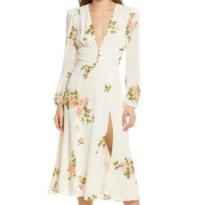 NWT 0 Reformation Lorne Marconi Floral Dress